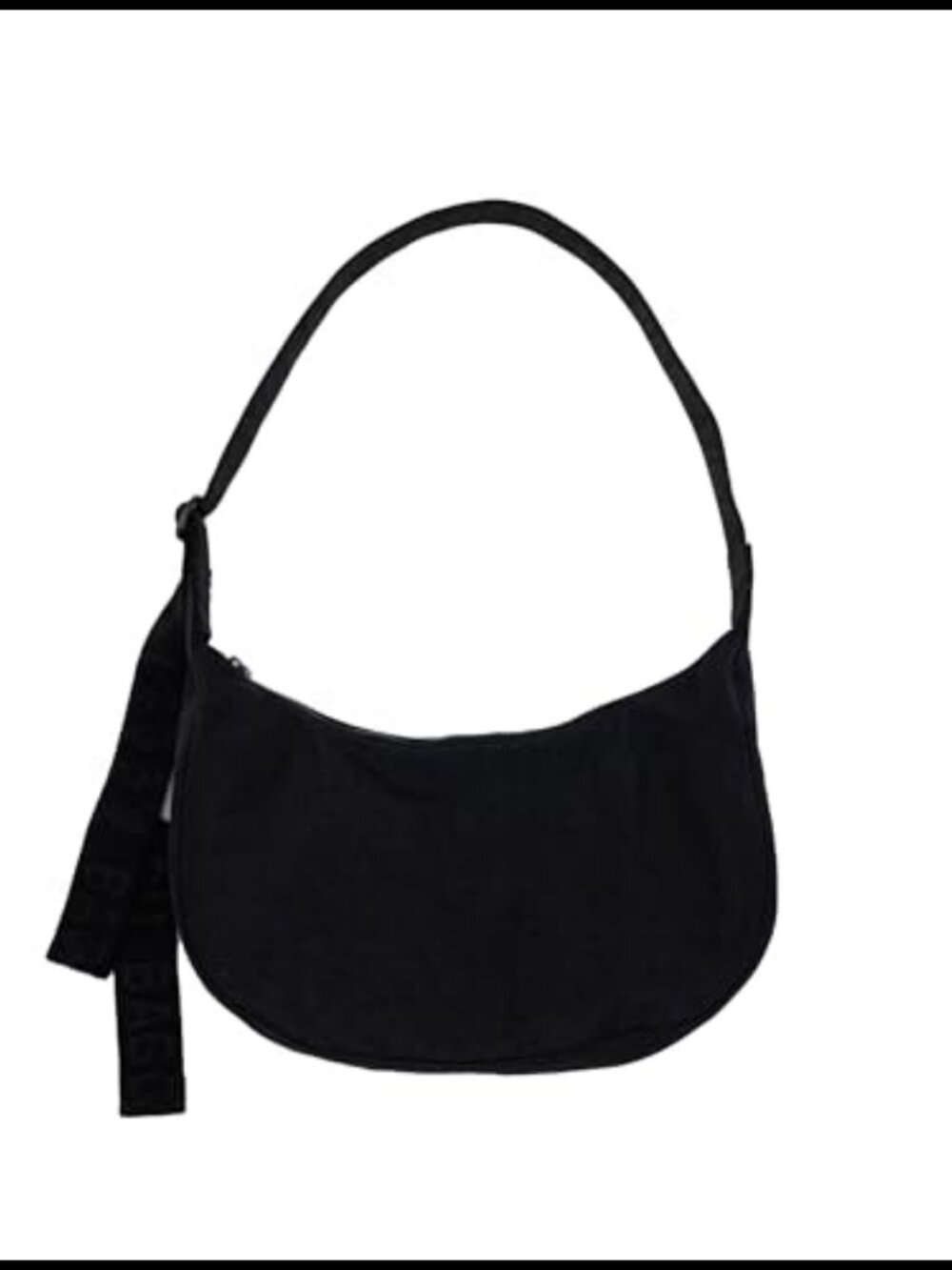 Medium Nylon Crescent Bag Recycled Heavyweight Adjustable Strap